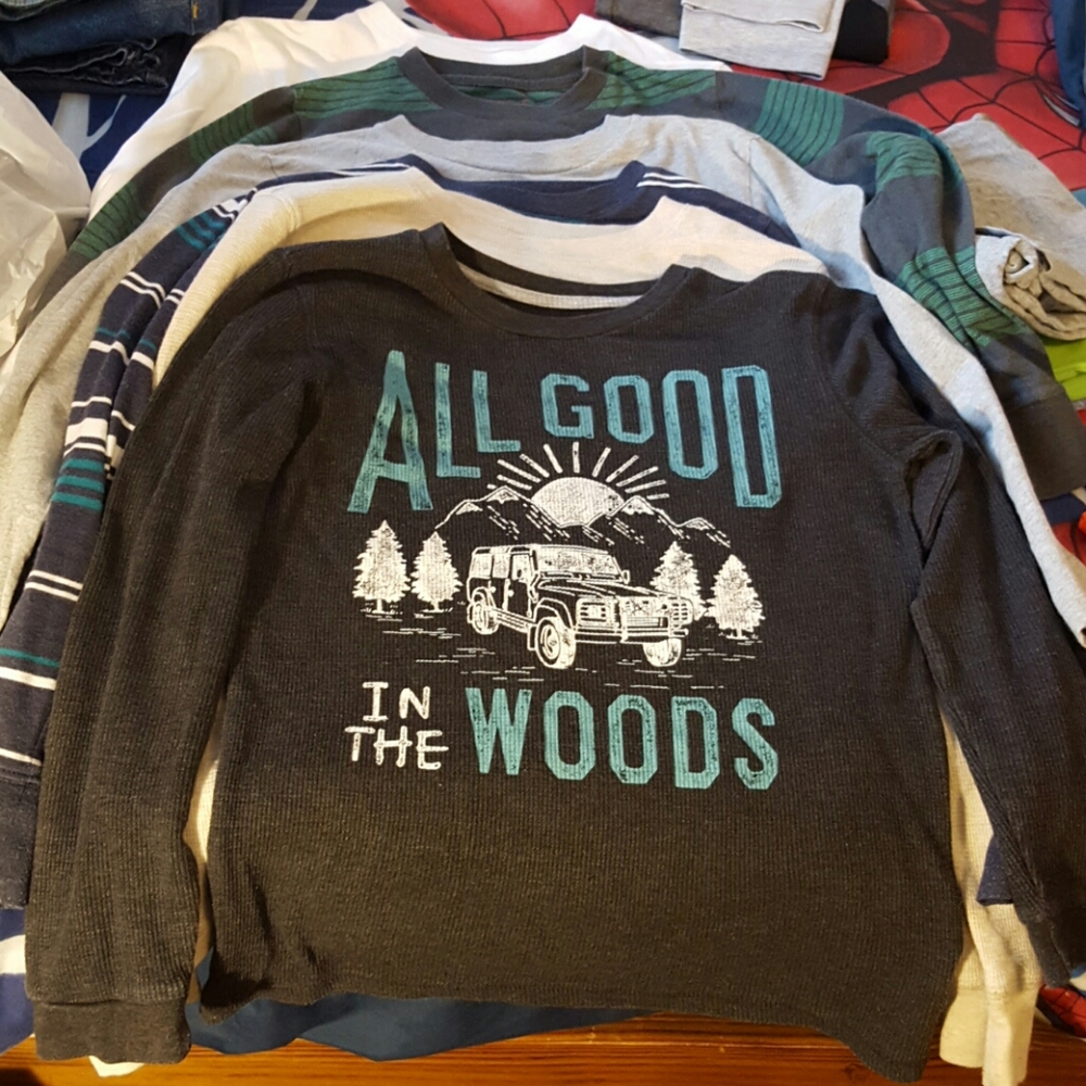 4 long sleeve size 12 boy shirts